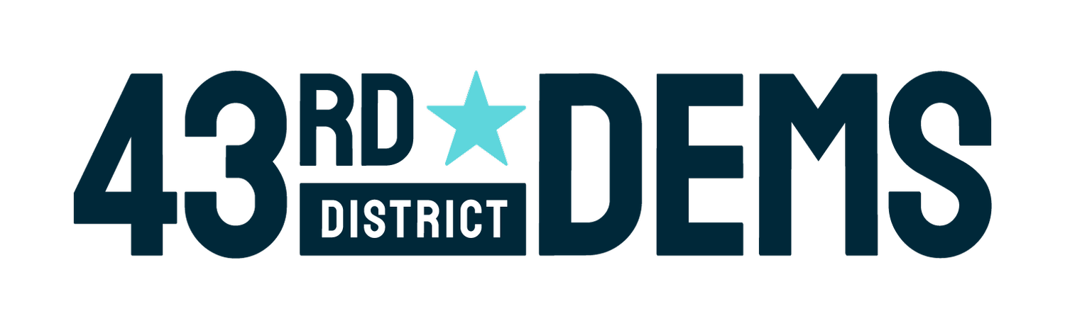 Logo for 43rd District Democrats